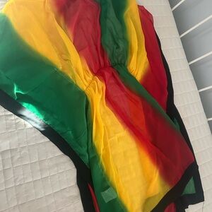 Vibrant Multicolor Sheer Cover-Up